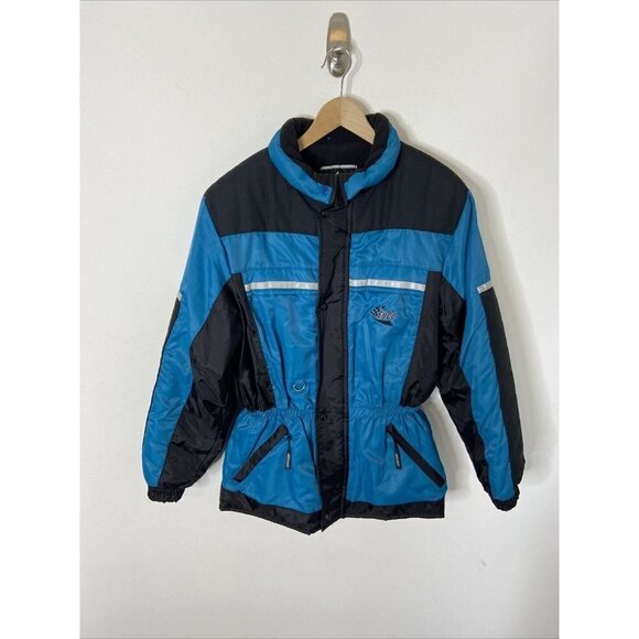Edco Racing Motorsport Vintage Blue Jacket Men M Ski Snowboard Snowmobile 80s